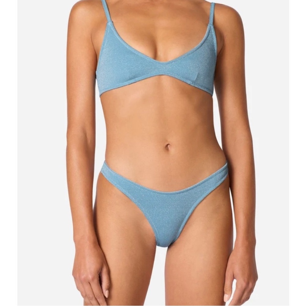 Blue triangl Bikini Set